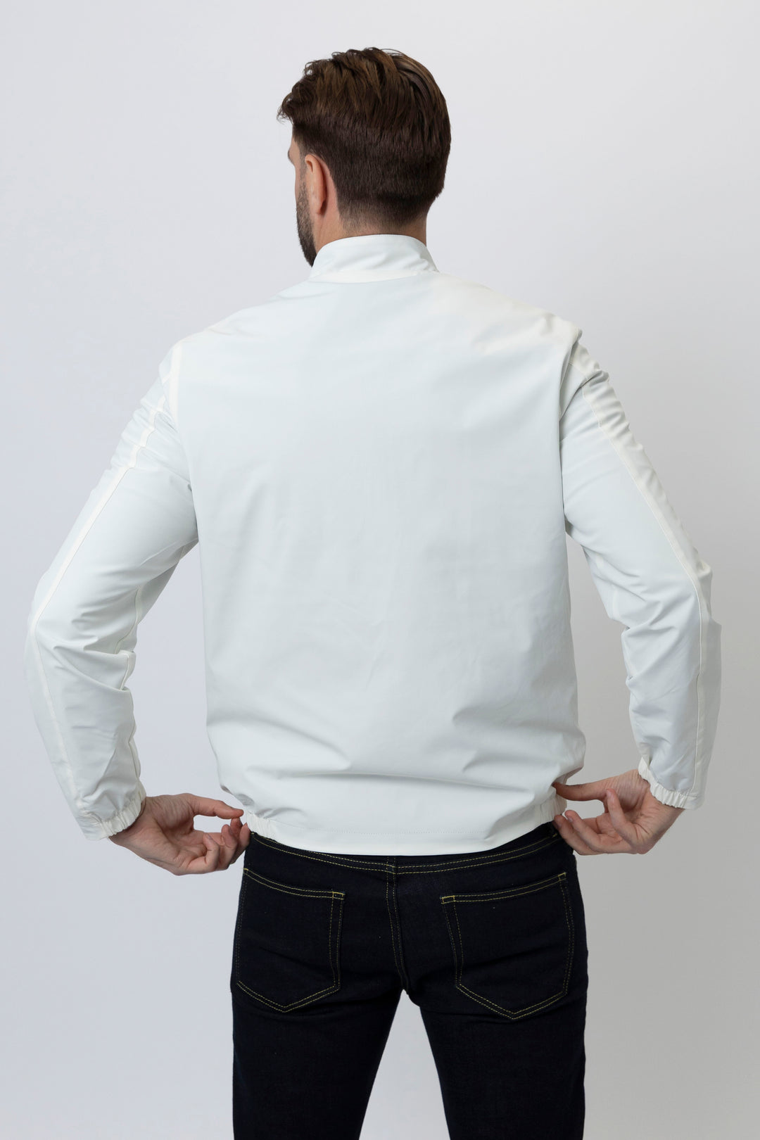 Milano Reversible Jacket in Green/White