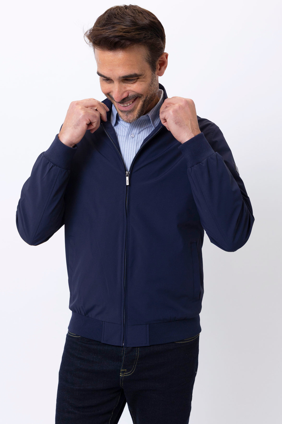 Firenze Lighweight Jacket in Navy