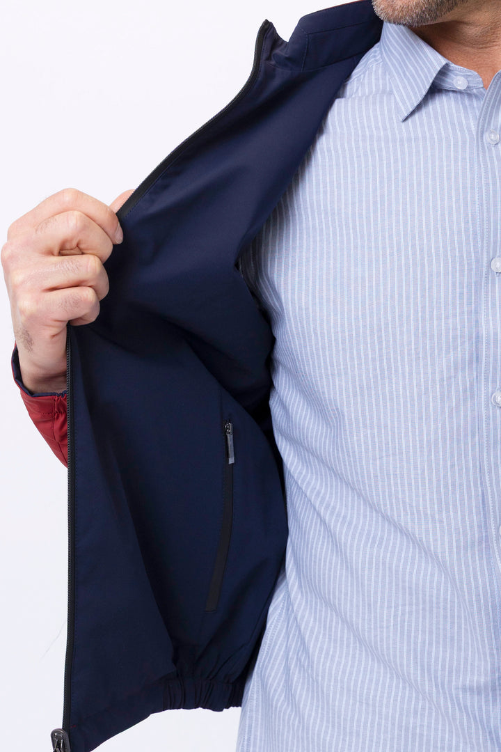 Milano Reversible Jacket in Red/Navy