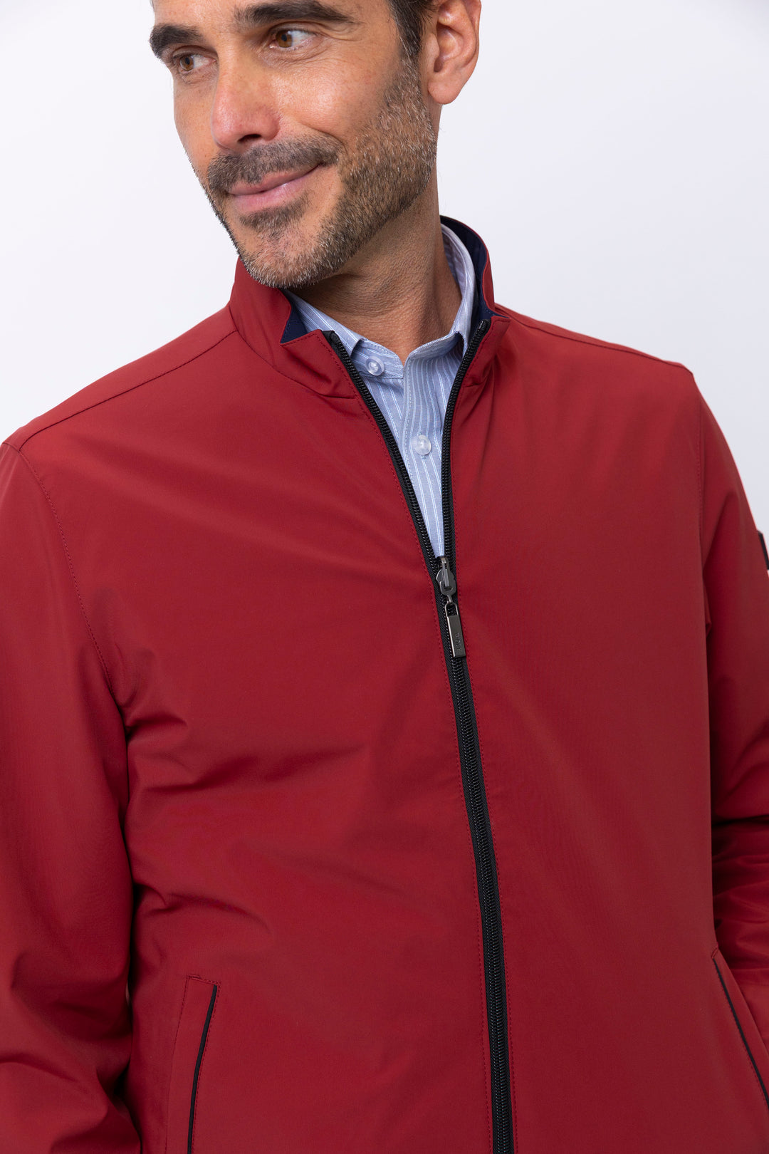 Milano Reversible Jacket in Red/Navy