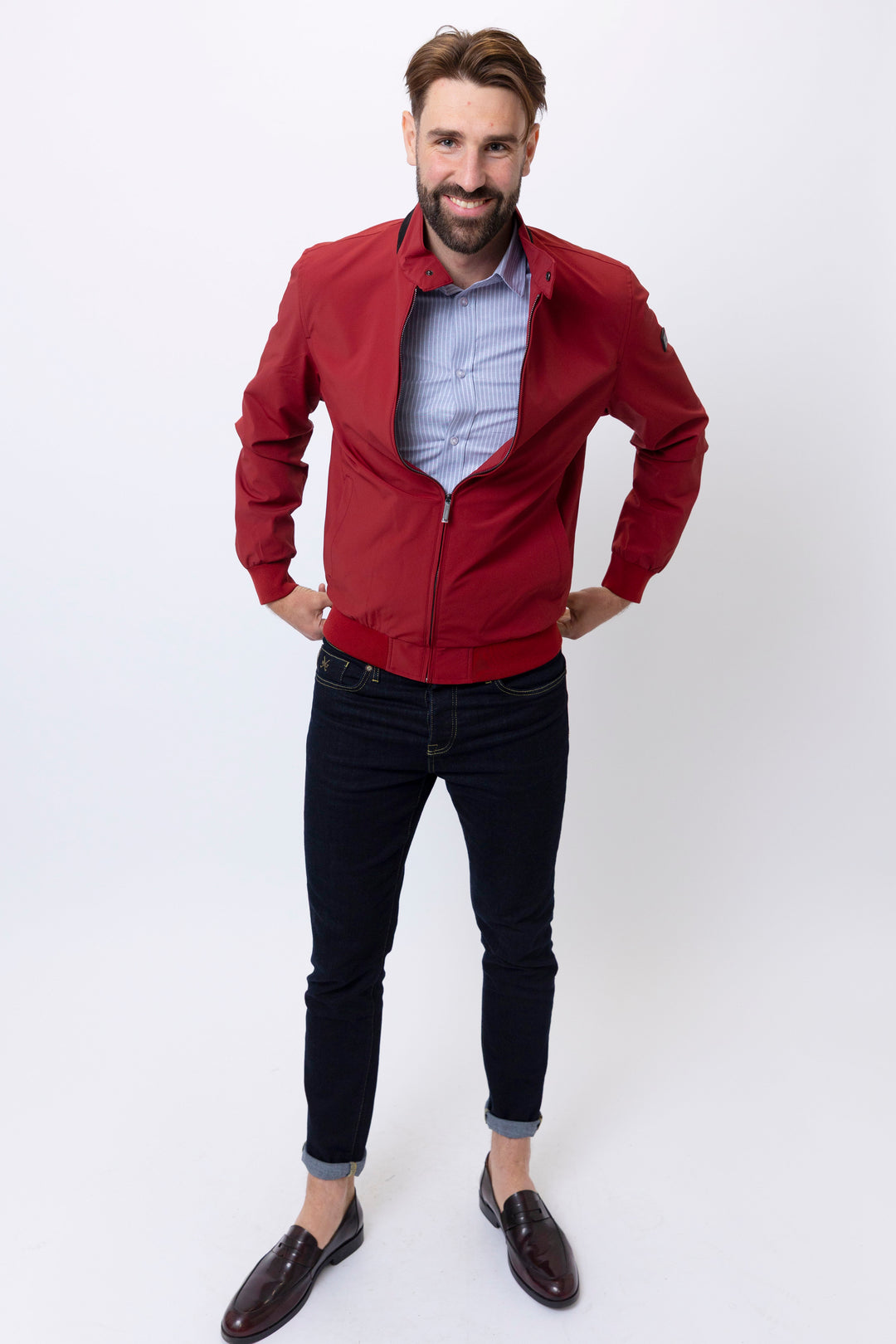 Firenze Lighweight Jacket in Red