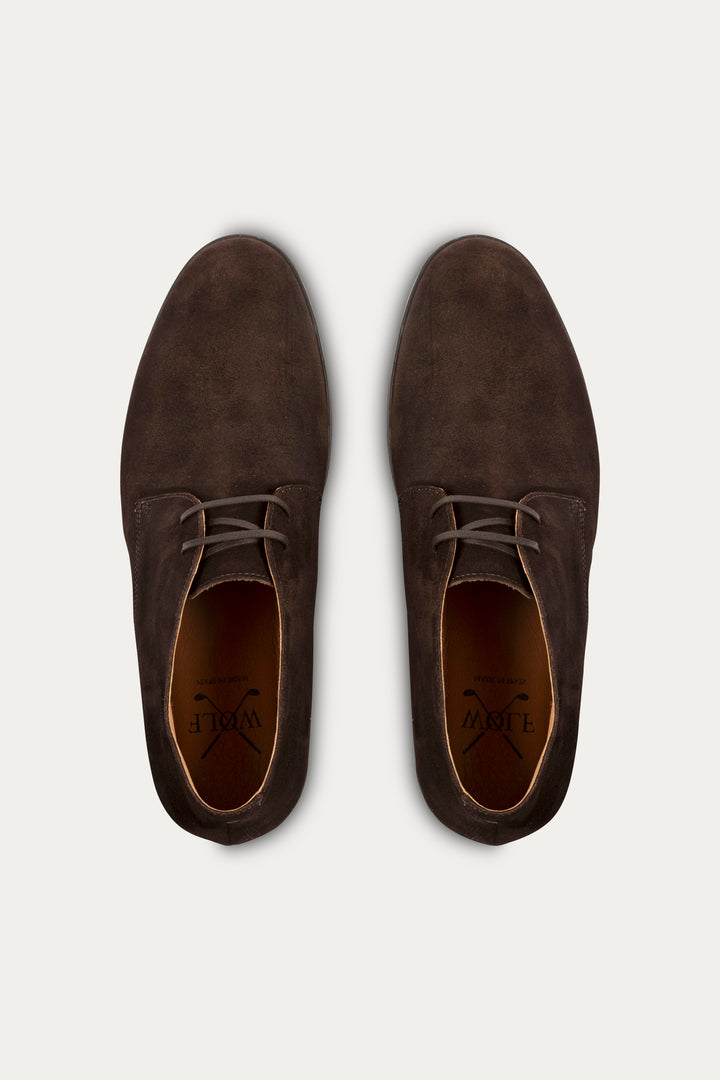 Mason Leather Boots in Dark Brown