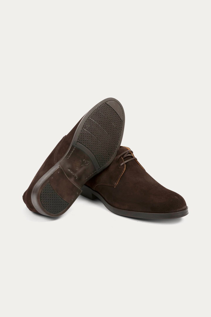 Mason Leather Boots in Dark Brown