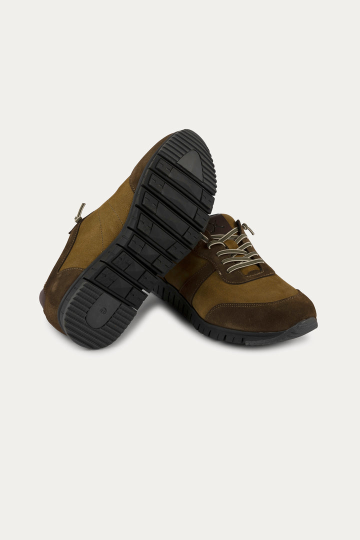 Kilburn Leather Trainers in Brown