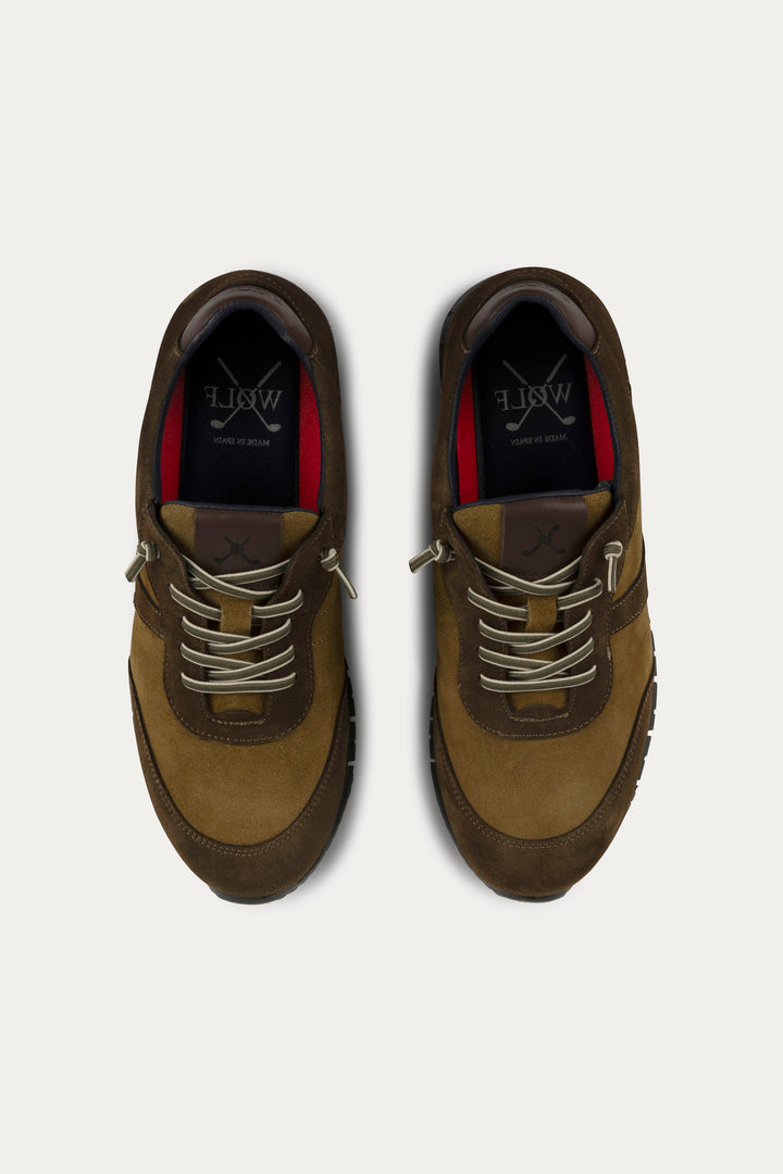 Kilburn Leather Trainers in Brown