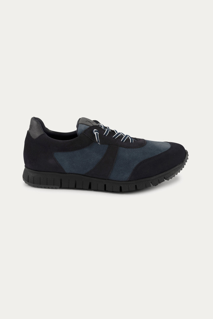 Kilburn Leather Trainers in Blue