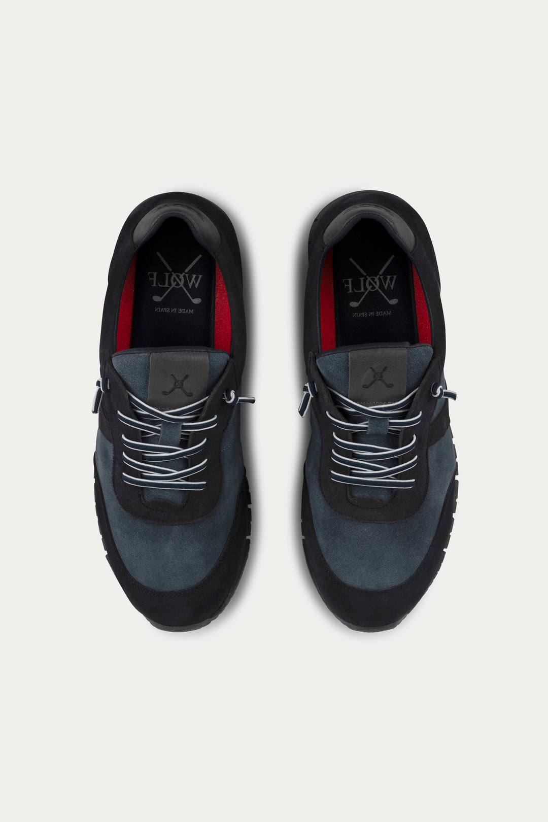 Kilburn Leather Trainers in Blue