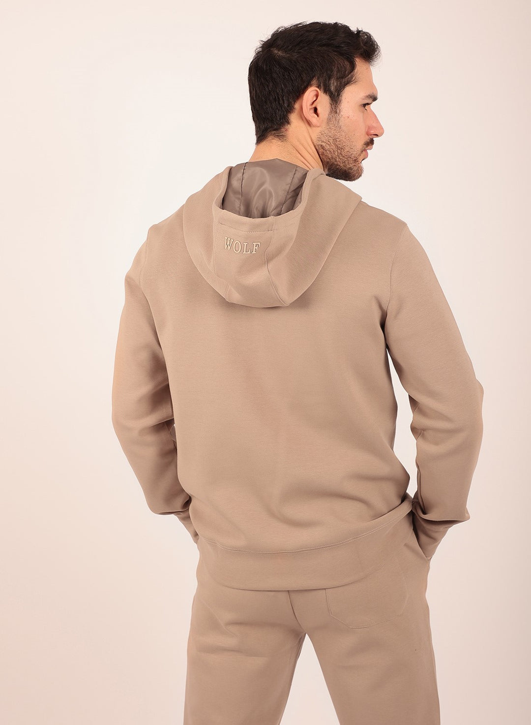 Relaxed Tracksuit Set in Cream