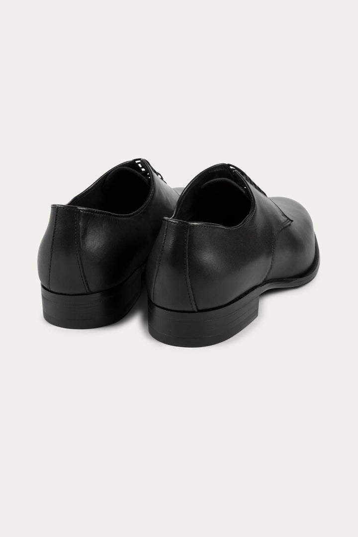 Derby Leather Dress Shoes in Black