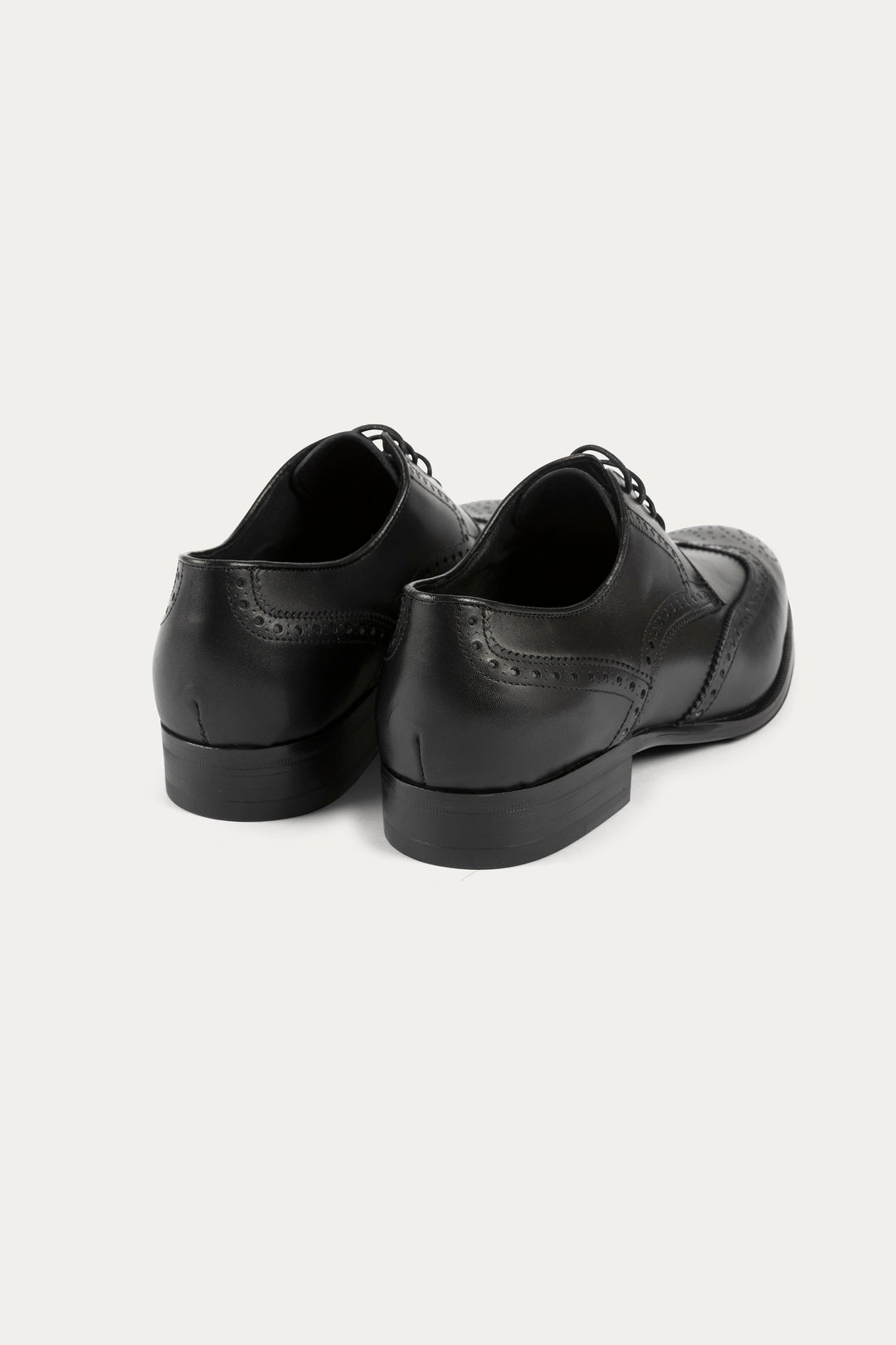 Brogue Leather Dress Shoes in Black