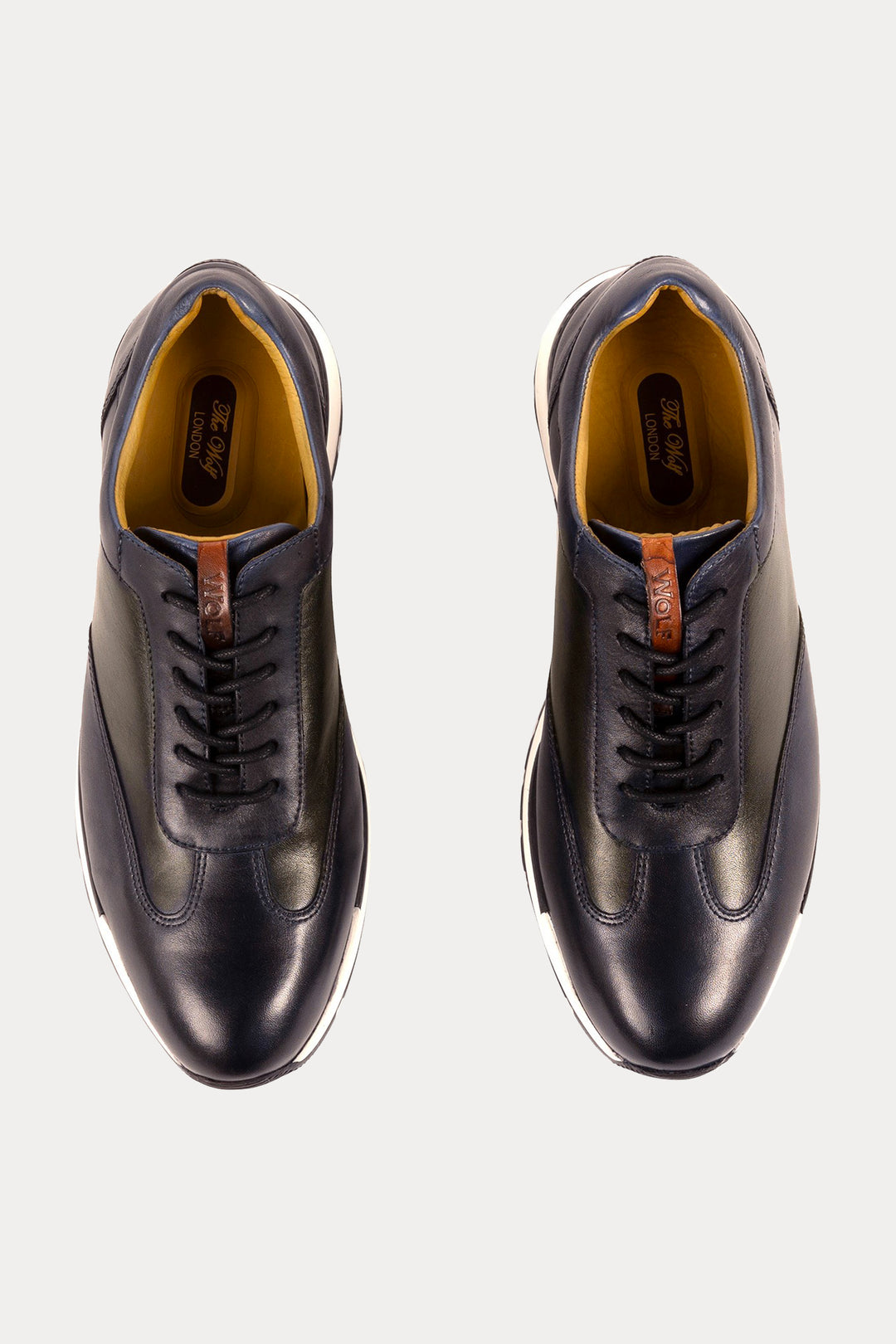 Westminster Leather Smart Trainers in Black