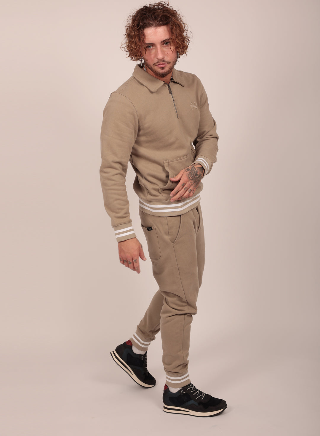 Signature Tracksuit Set in Cream
