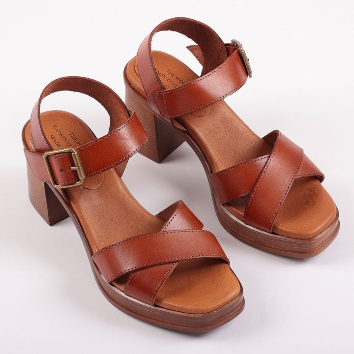 Brighton Leather Sandals in Brown