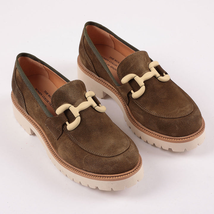 Kensington Loafers in Olive