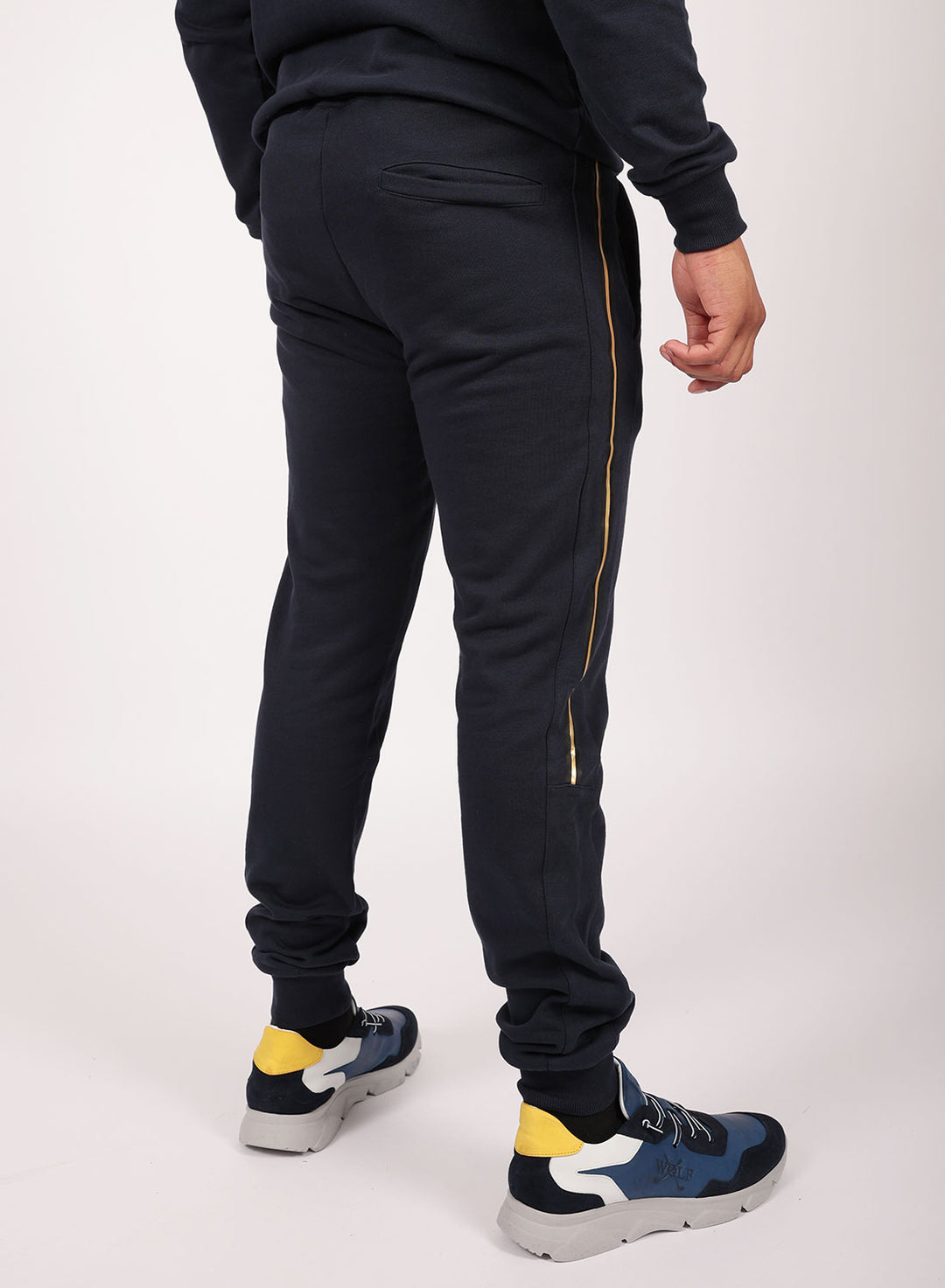 Golden Tracksuit Set in Navy
