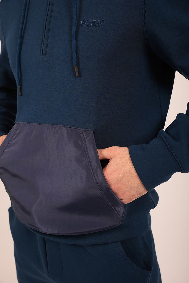 Relaxed Tracksuit Set in Navy