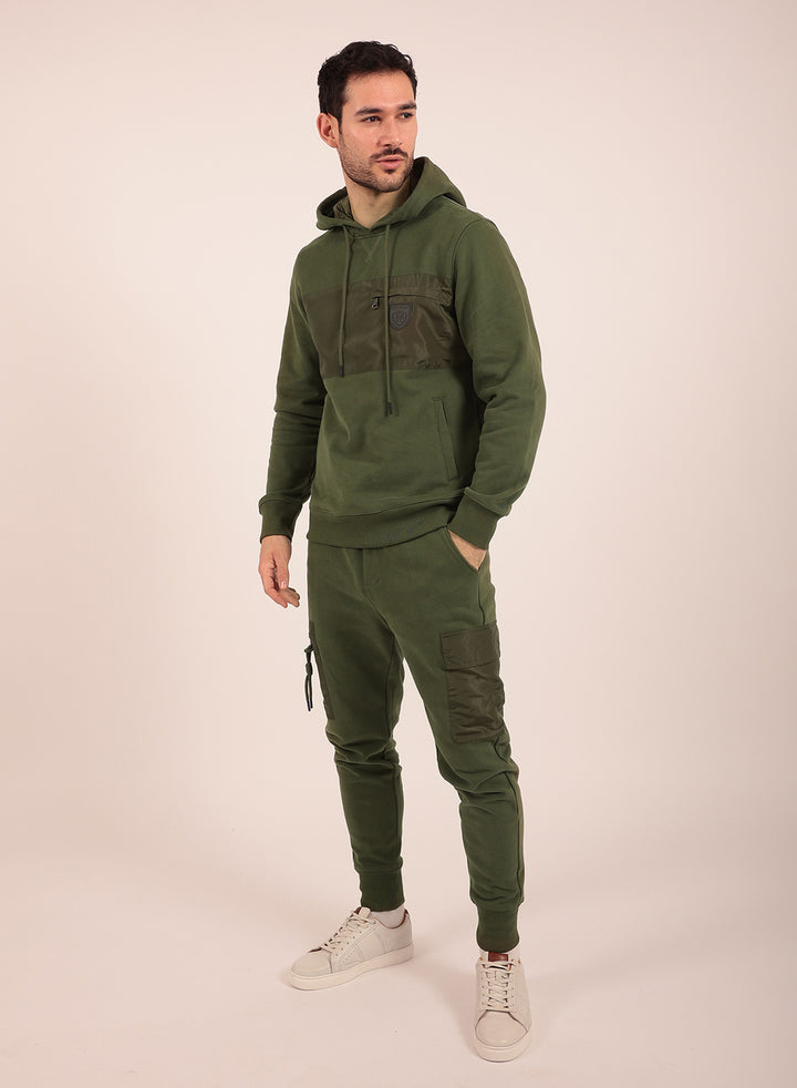 Heritage Tracksuit Set in Olive