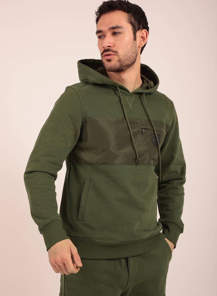Heritage Tracksuit Set in Olive