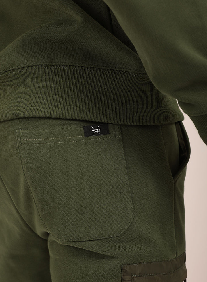 Heritage Tracksuit Set in Olive