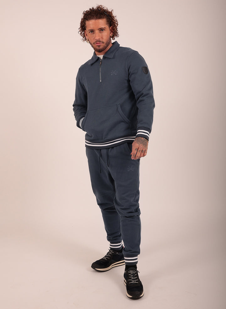 Signature Tracksuit Set in Charcoal Grey