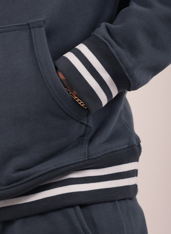 Signature Tracksuit Set in Charcoal Grey