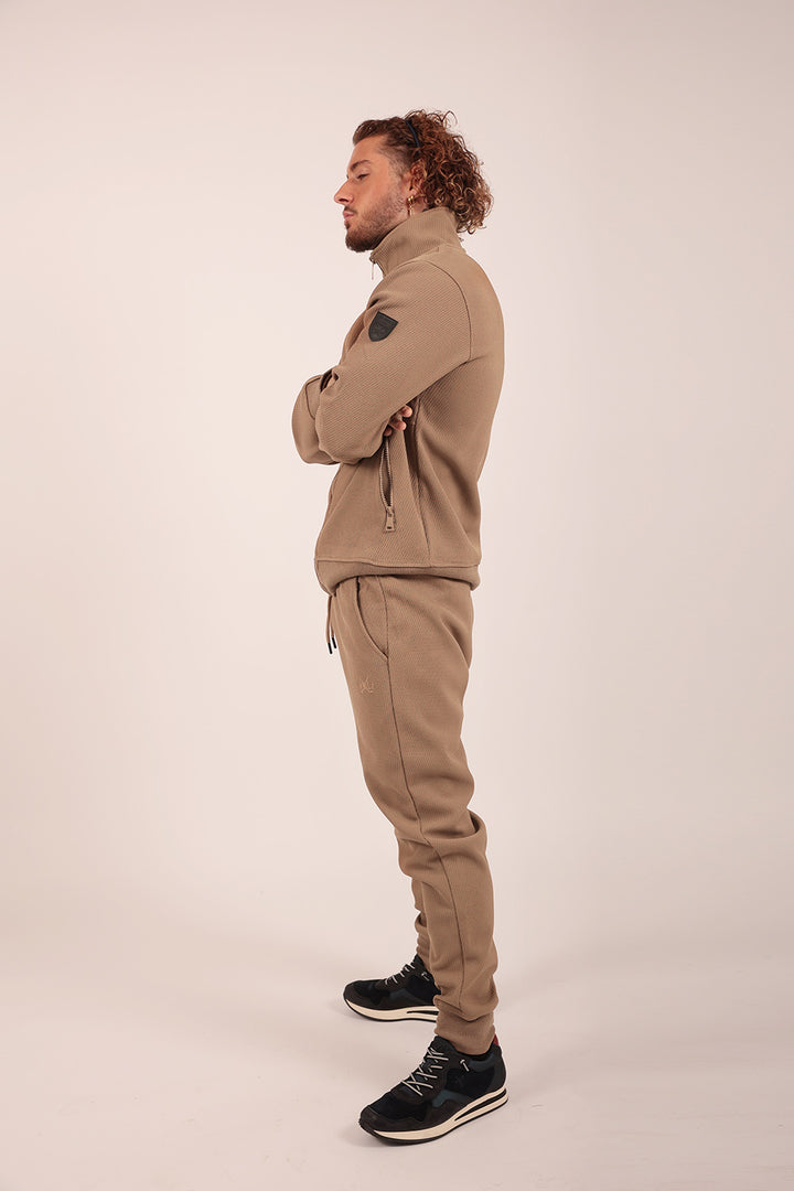 Classic Tracksuit Set in Mocha