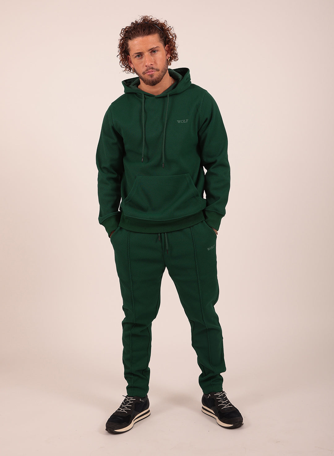 Airy Tracksuit Set in Green
