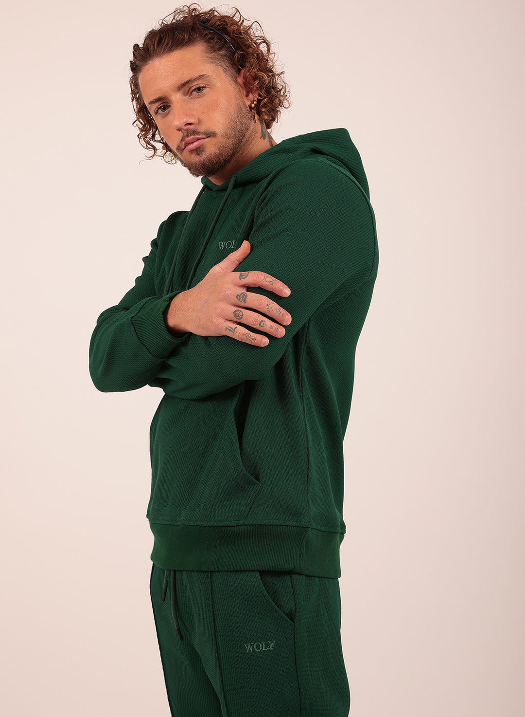 Airy Tracksuit Set in Green