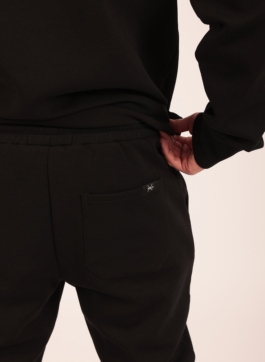 Tech Performance Tracksuit Set in Black