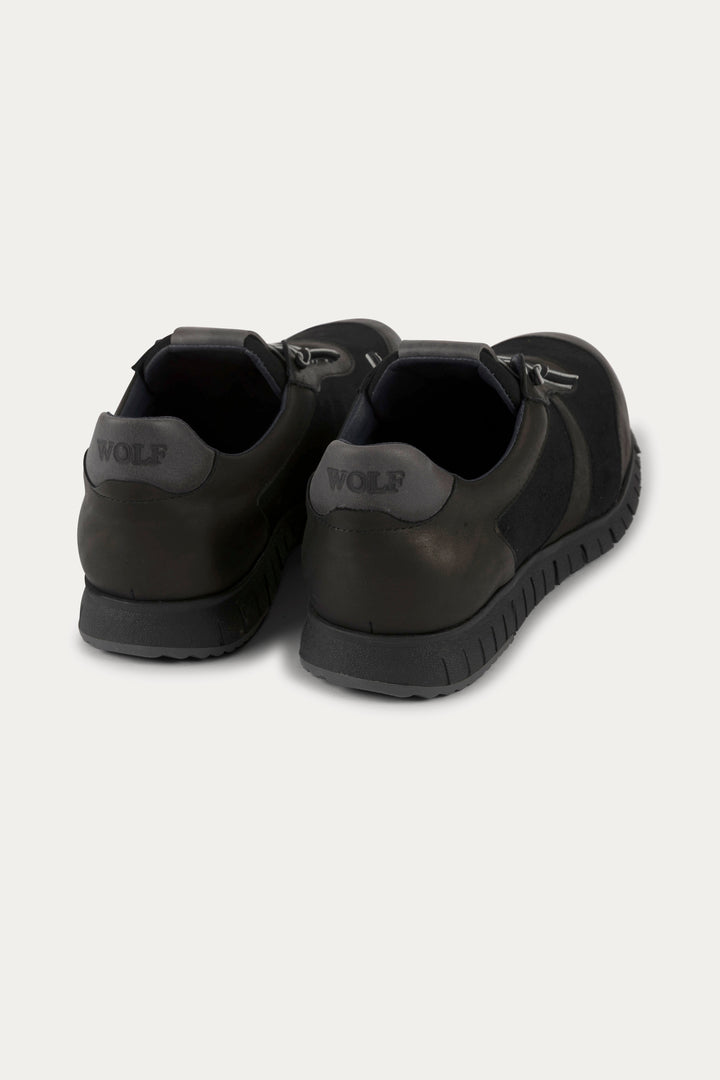 Kilburn Leather Trainers in Black