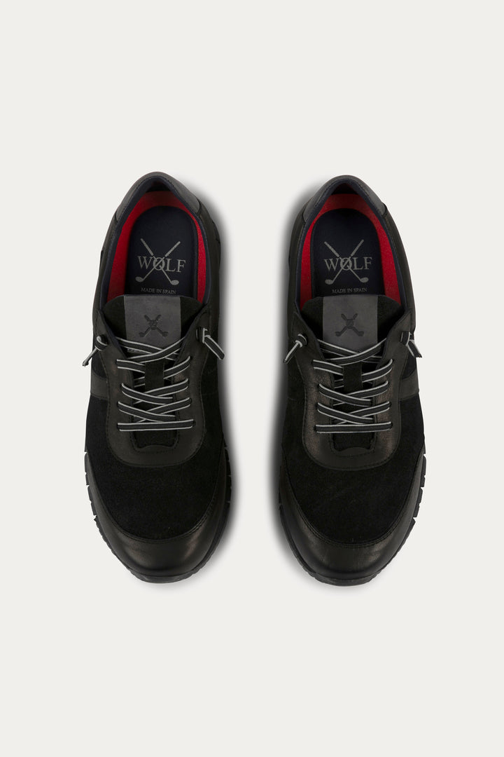 Kilburn Leather Trainers in Black