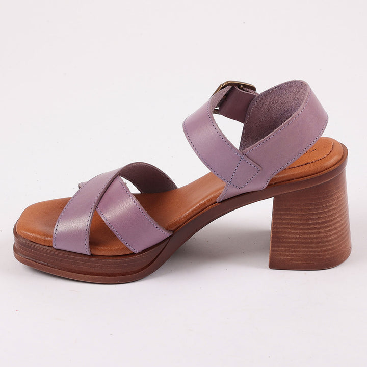 Brighton Leather Sandals in Light Purple
