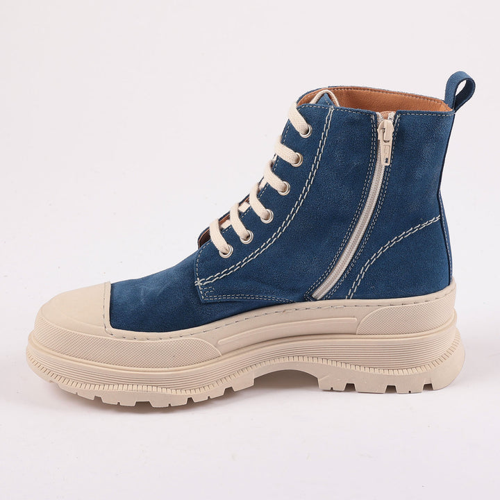 Covent Garden Suede Boots in Navy