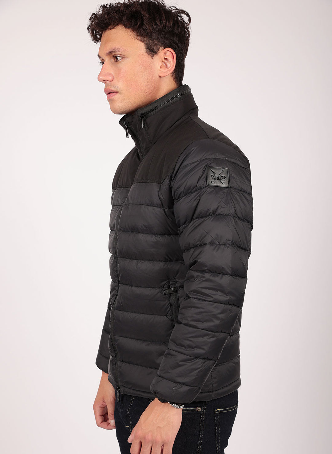 Casual Puffer Jacket in Black