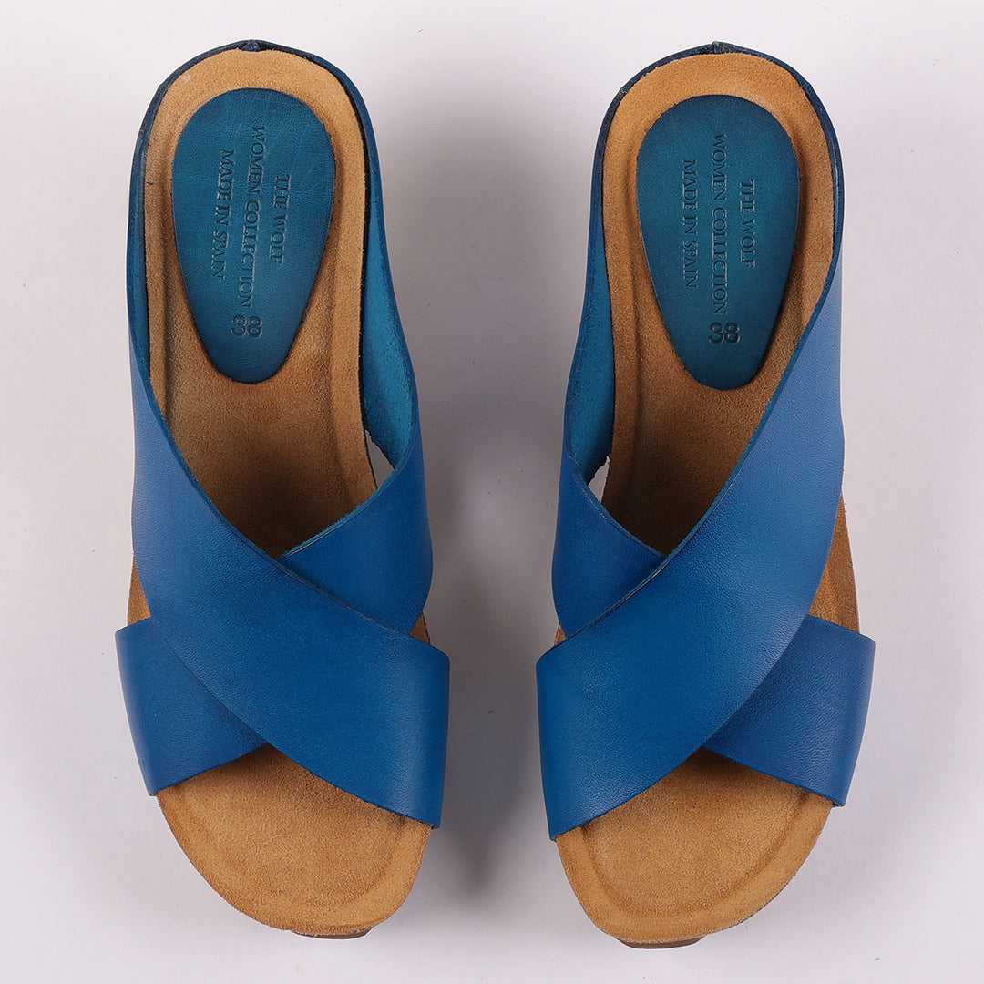 X Sandals in Blue