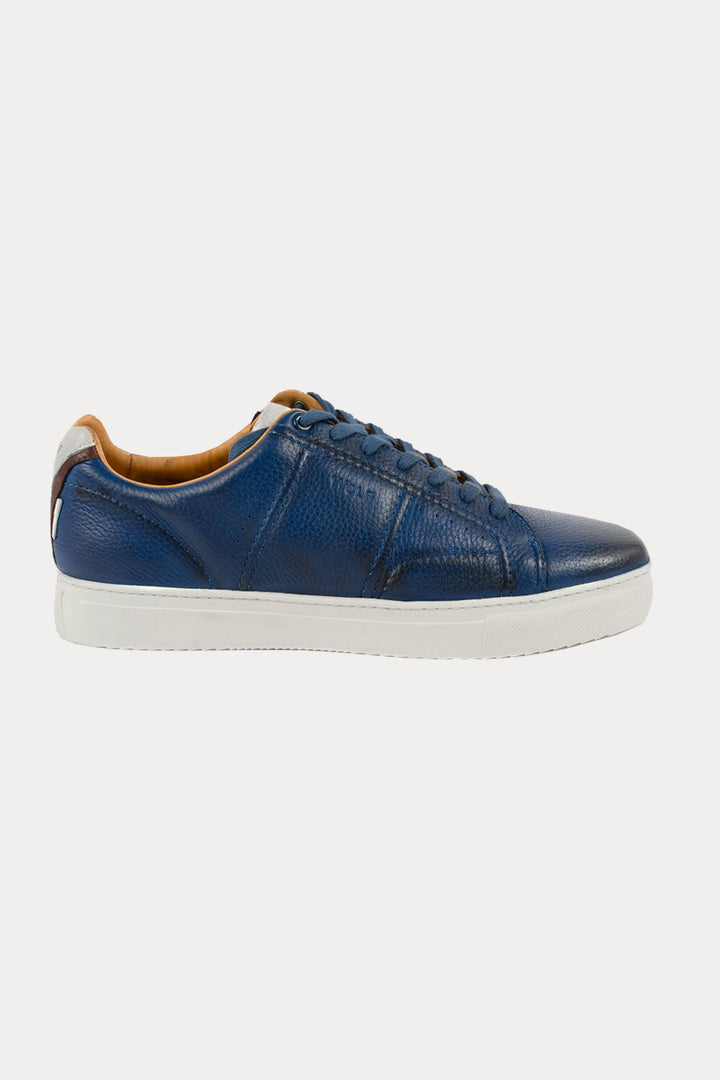 Battersea Park Leather Trainers in Blue