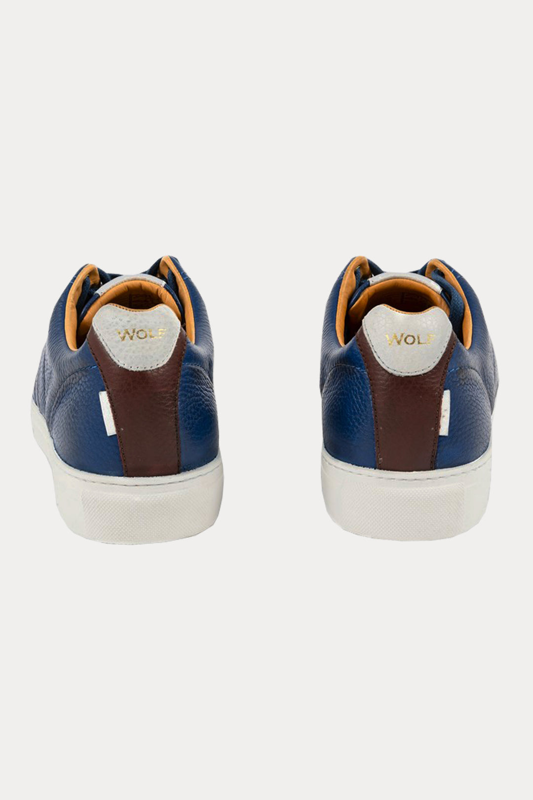 Battersea Park Leather Trainers in Blue