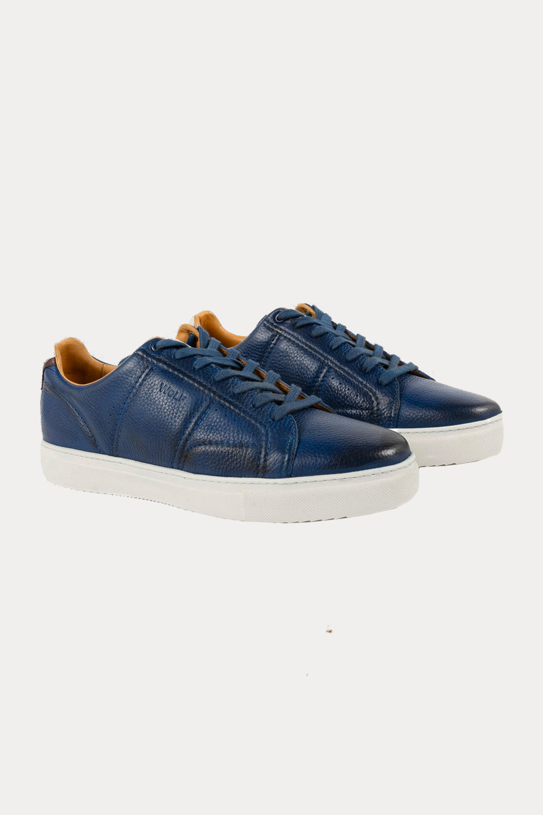 Battersea Park Leather Trainers in Blue