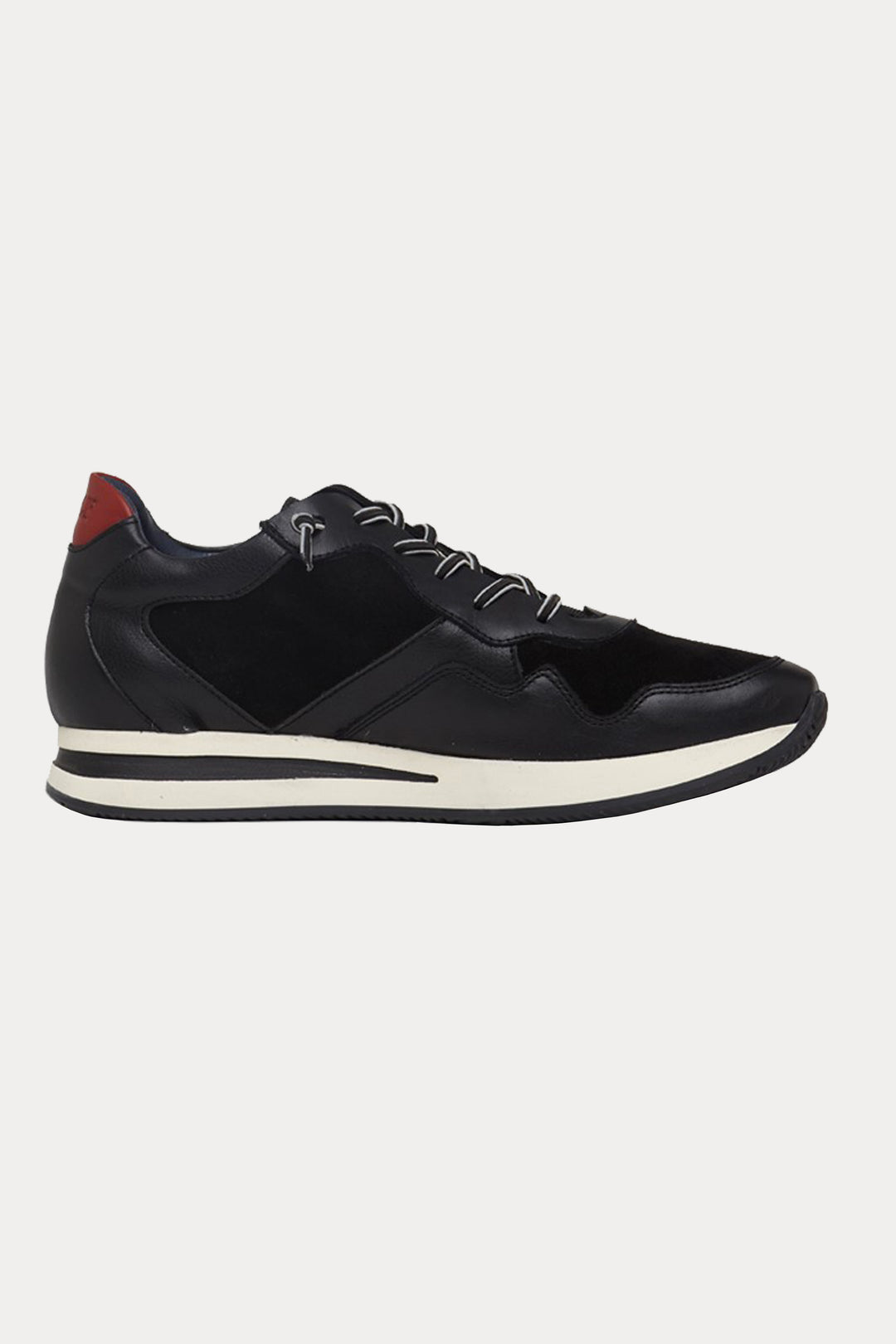 Bond Street Leather Trainers in Black