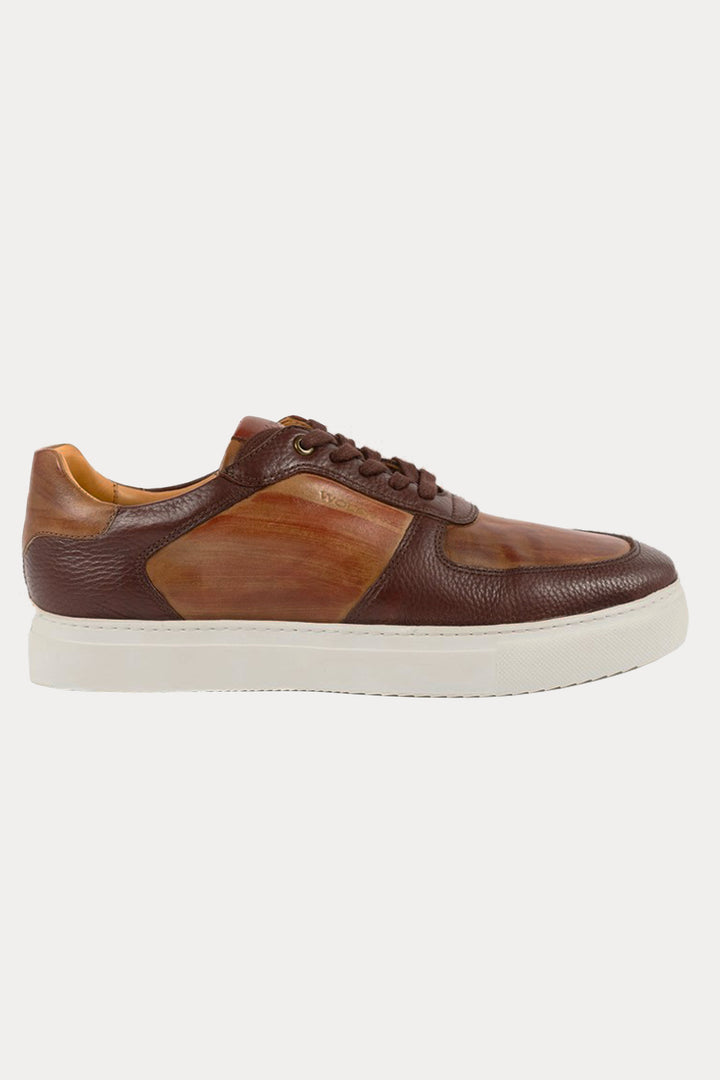 Brixton Leather Trainers in Tan