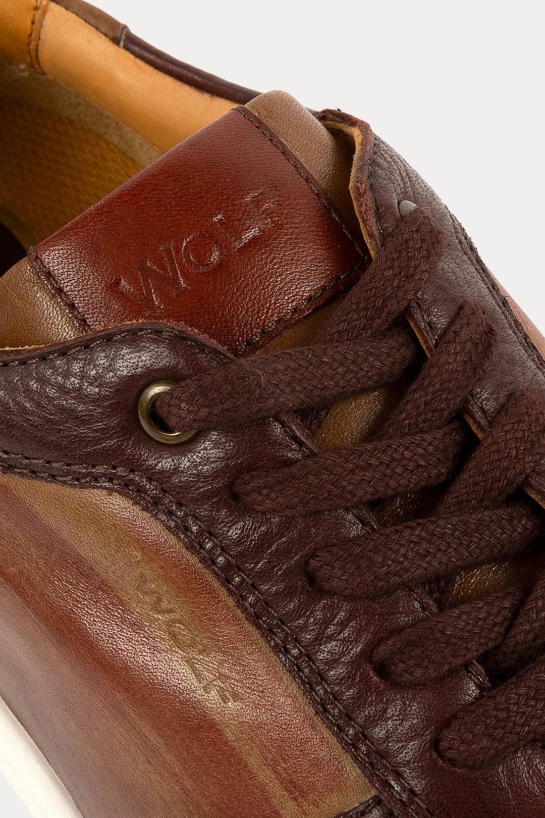 Brixton Leather Trainers in Tan