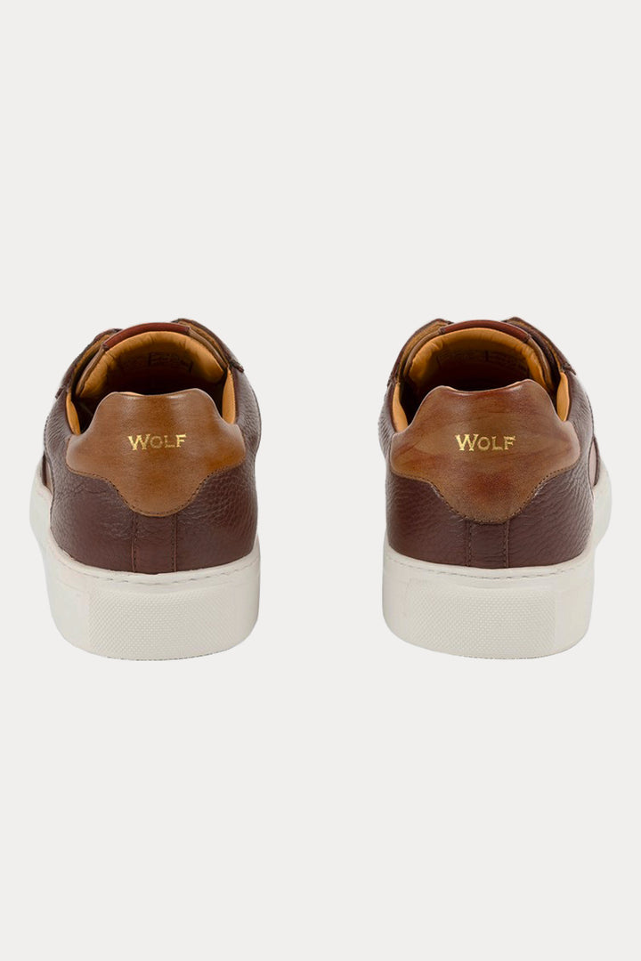 Brixton Leather Trainers in Tan