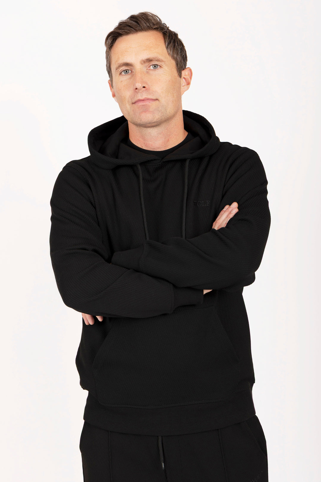 Airy Tracksuit Set in Black