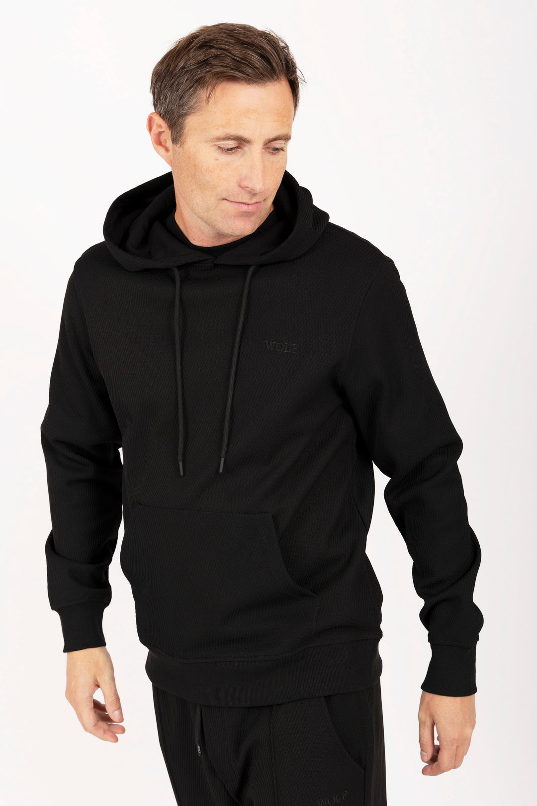 Airy Tracksuit Set in Black