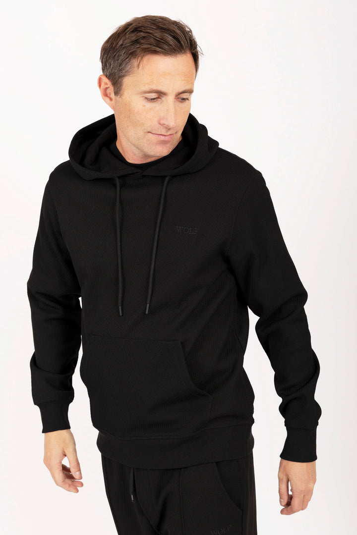 Airy Tracksuit Set in Black