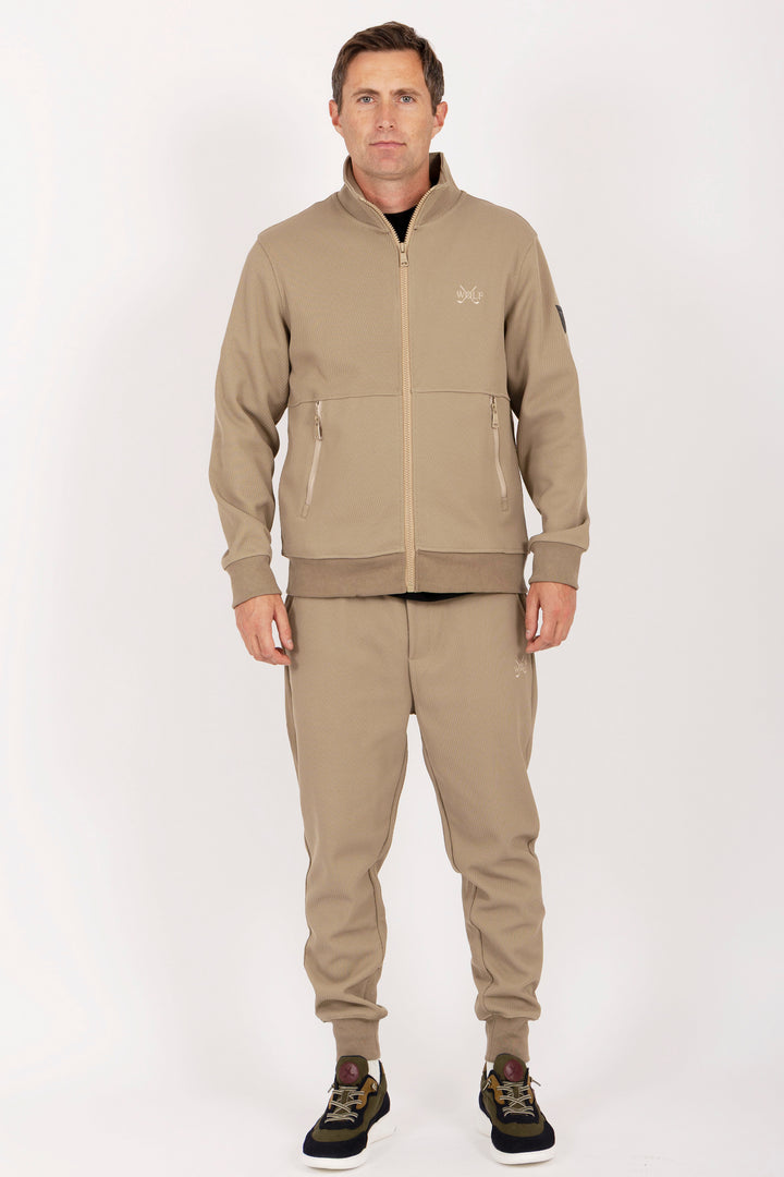 Classic Tracksuit Set in Beige