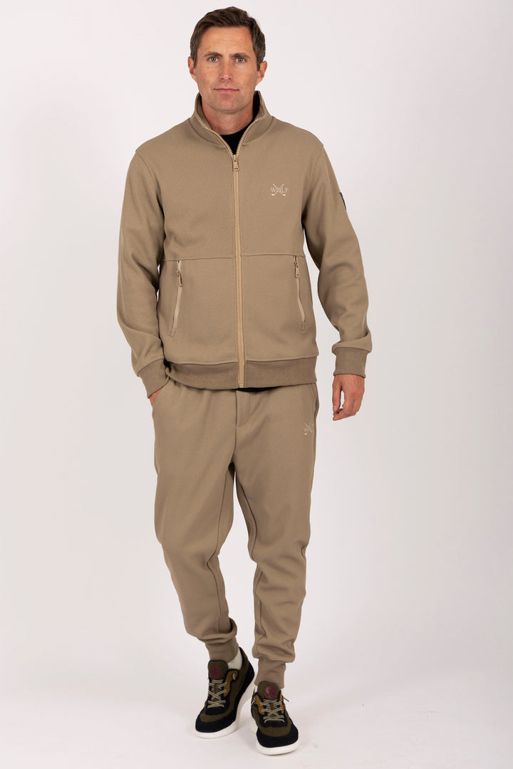 Classic Tracksuit Set in Beige