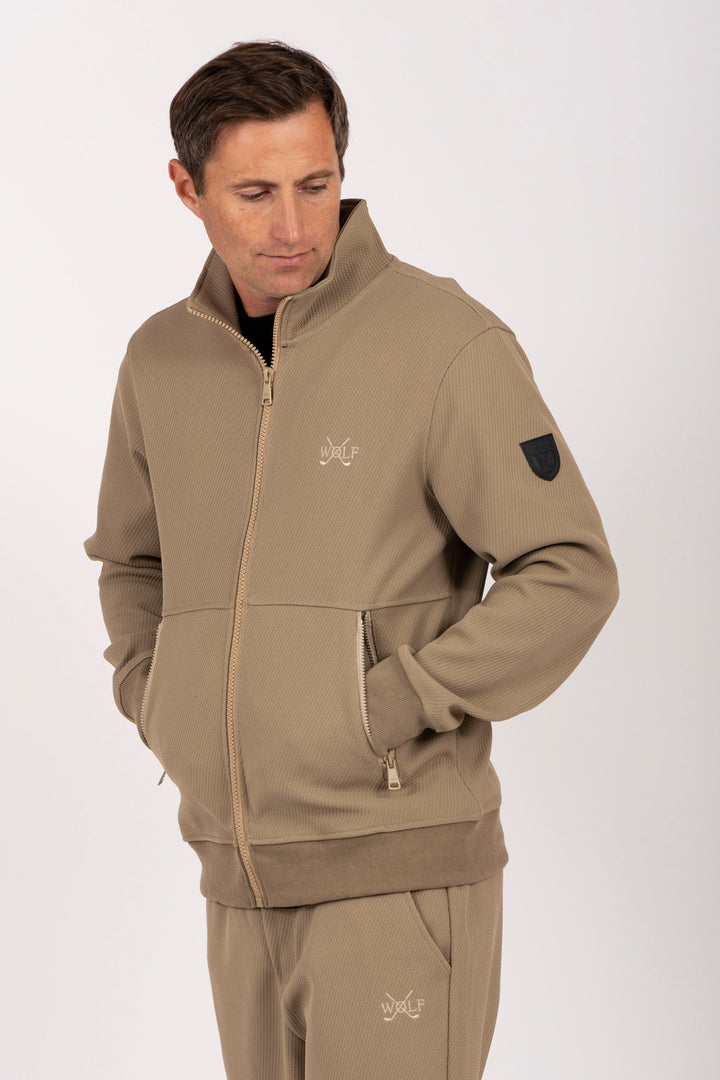 Classic Tracksuit Set in Beige