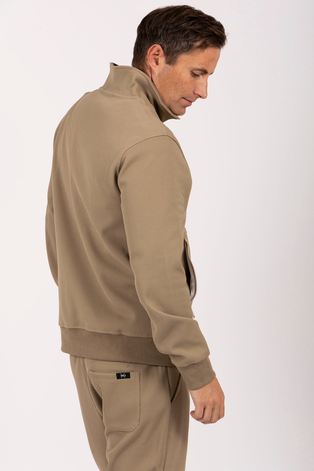 Classic Tracksuit Set in Beige