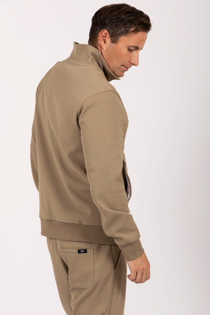 Classic Tracksuit Set in Beige